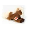 Hermann Teddy Peluche Cheval Allongé Marron 30 Cm