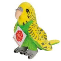 Hermann Teddy 94158 Peluche Perruche Vert 13 Cm