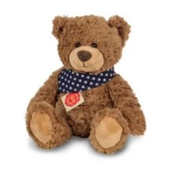 Hermann Teddy Ours Brun Avec Son Foulard 38 Cm -