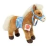 Hermann Teddy Cheval Debout Avec Selle, 23 Cm