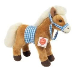Hermann Teddy Cheval Debout Avec Selle, 23 Cm
