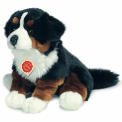 HERMANN® Teddy Peluche Chien Bouvier Bernois Assis, 29 Cm