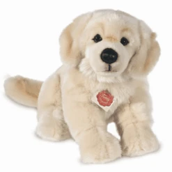 HERMANN® Teddy Peluche Chien Golden Retriever Assis, 30 Cm