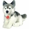 HERMANN® Teddy Peluche Chien Husky Assis, 29 Cm
