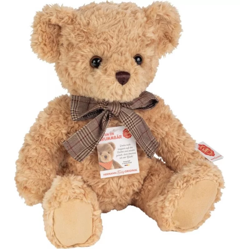 Ours En Peluche Beige Avec Effet Sonore - 35 Cm 1 Ours En Peluche Beige Avec Effet Sonore - 35 Cm