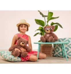 Peluches Rêve Promos Teddy HERMANN -Peluches Rêve Promos Teddy HERMANN ours en peluche chocolat 40 cm 1
