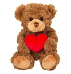 Ours En Peluche Marron Avec Cœur - 20 Cm