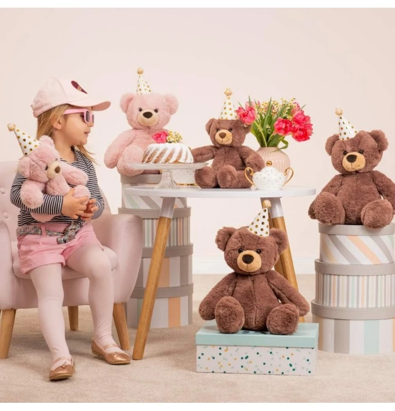 Ours En Peluche Vieux Rose - 30 Cm 3 Ours En Peluche Vieux Rose - 30 Cm – Image 3