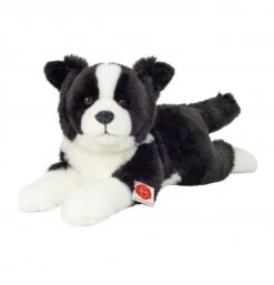 Peluche Border Collie Couché - 45 Cm