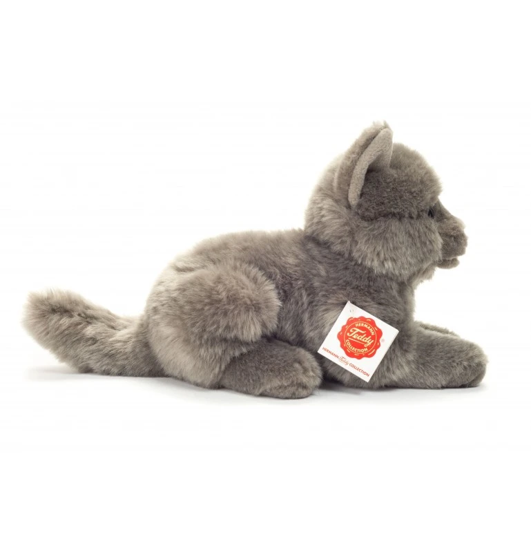 Peluche Chat Chartreux Couché - 20 Cm 3 Peluche Chat Chartreux Couché - 20 Cm – Image 3