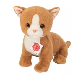 Peluche Chaton Roux - 24 Cm TEDDY HERMANN