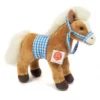 Peluche Cheval Debout Avec Selle - 23 Cm