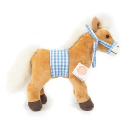Peluche Cheval Debout Avec Selle - 23 Cm -Peluches Rêve Promos Teddy HERMANN peluche cheval debout avec selle 23 cm 2