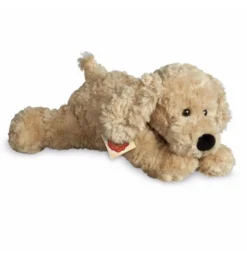 Peluche Chien Beige Souple - 28 Cm