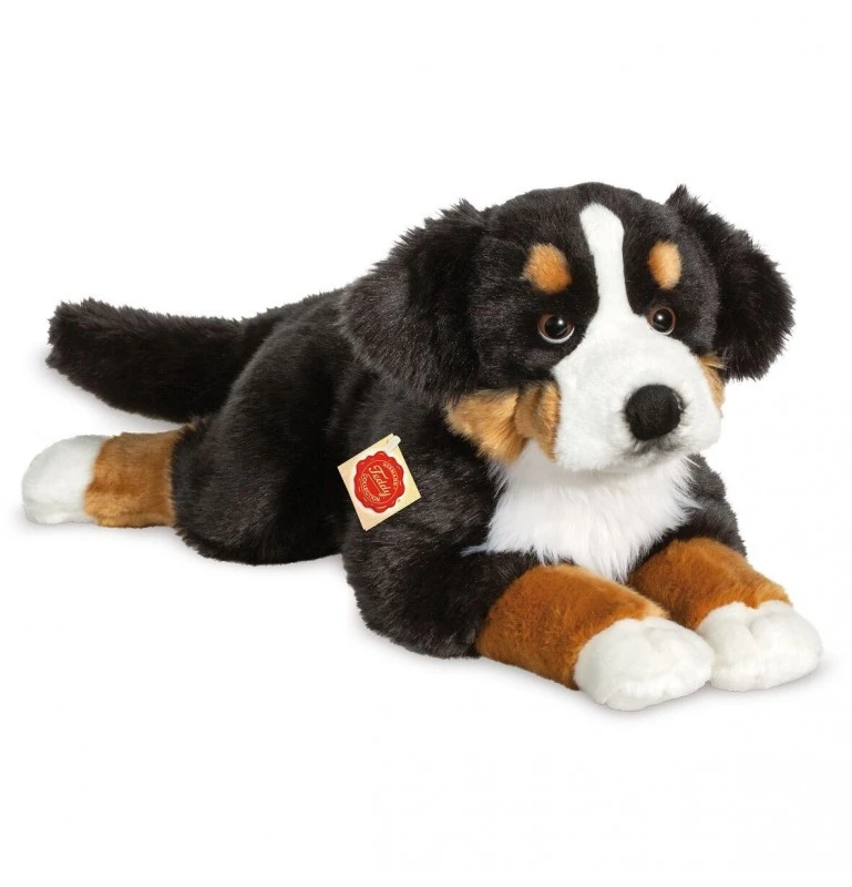 Peluche Chien Bouvier Bernois Couché - 60 Cm 1 Peluche Chien Bouvier Bernois Couché - 60 Cm