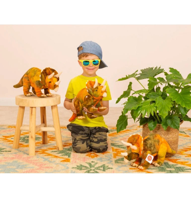 Peluche Dinosaure Tricératops - 42 Cm 6 Peluche Dinosaure Tricératops - 42 Cm – Image 6