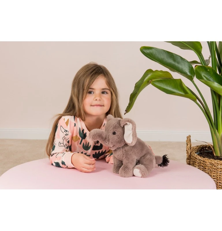 Peluche éléphant Assis - 25 Cm 2 Peluche éléphant Assis - 25 Cm – Image 2