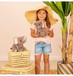 Peluche éléphant Assis - 25 Cm 7 Peluche éléphant Assis - 25 Cm -Peluches Rêve Promos Teddy HERMANN peluche elephant assis 25 cm 2