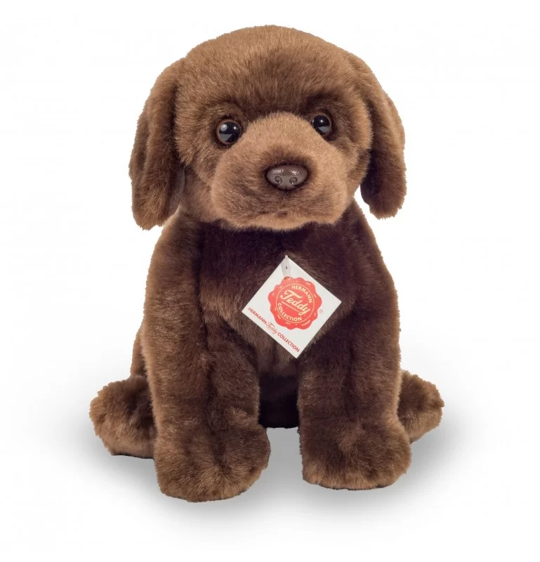 Peluche Labrador Assis Marron Foncé - 25 Cm 1 Peluche Labrador Assis Marron Foncé - 25 Cm
