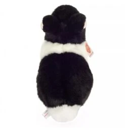 Peluche Lapin Noir Et Blanc - 23 Cm -Peluches Rêve Promos Teddy HERMANN peluche lapin noir et blanc 23 cm 2