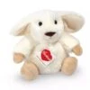 Peluche Lapin Poppi Blanc - 15 Cm