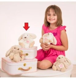 Peluche Lapin Poppi Blanc - 15 Cm -Peluches Rêve Promos Teddy HERMANN peluche lapin poppi blanc 15 cm 2