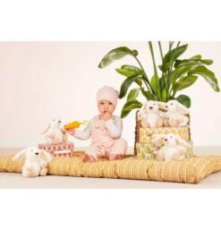Peluche Lapin Poppi Blanc - 15 Cm -Peluches Rêve Promos Teddy HERMANN peluche lapin poppi blanc 15 cm 4