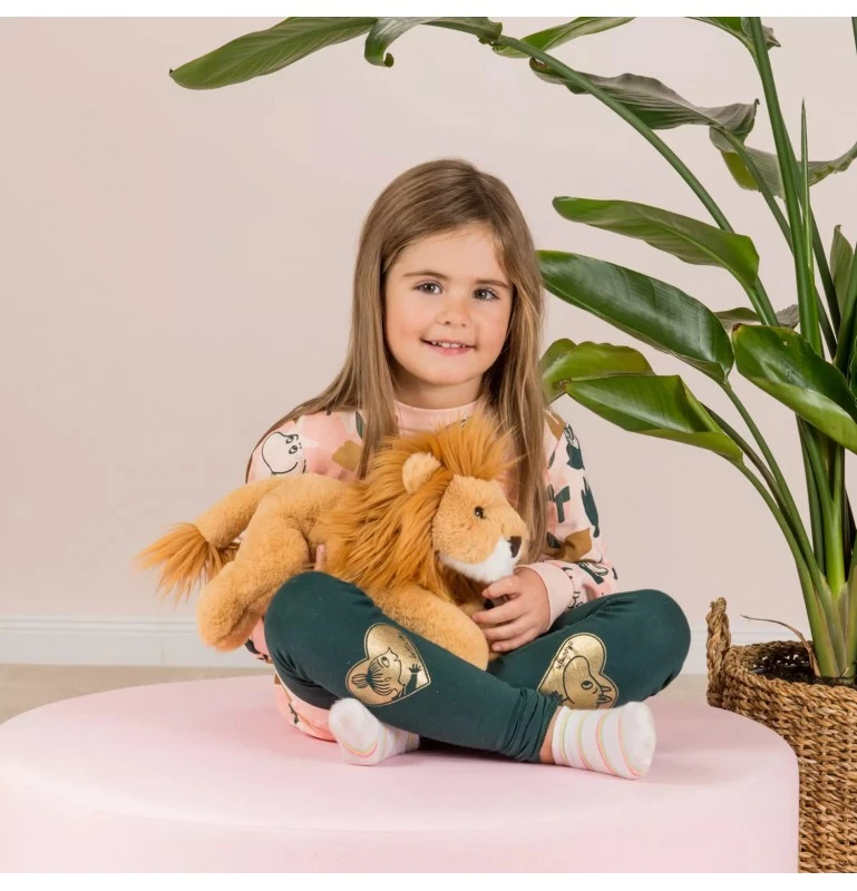 Peluche Lion Couché - 33 Cm 2 Peluche Lion Couché - 33 Cm – Image 2