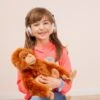 Peluche Orang-outan Assis - 40 Cm