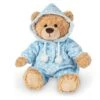 Peluche Ours En Pyjama Bleu - 30 Cm