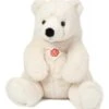 Peluche Ours Polaire Assis - 35 Cm