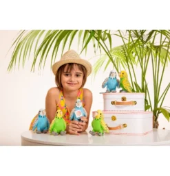 Peluche Perruche Verte - 13 Cm -Peluches Rêve Promos Teddy HERMANN peluche perruche verte 13 cm 2