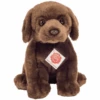Teddy HERMANN ® Labrador Assis Brun Foncé 25 Cm