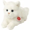 Teddy HERMANN® Peluche Chat British Shorthair Blanc, 20 Cm