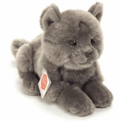 Teddy HERMANN® Peluche Chat Chartreux, 20 Cm