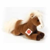 Teddy HERMANN® Peluche Cheval Couché Brun Clair 30 Cm