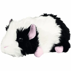 Teddy HERMANN® Peluche Cochon D'Inde Noir/blanc, 15 Cm