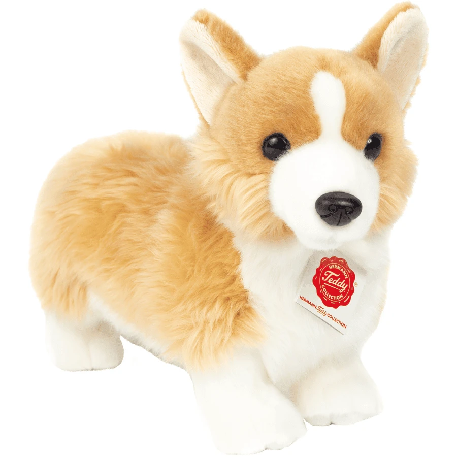 Teddy HERMANN® Peluche Corgi Debout Brun Clair/blanc, 30 Cm 1 Teddy HERMANN® Peluche Corgi Debout Brun Clair/blanc, 30 Cm