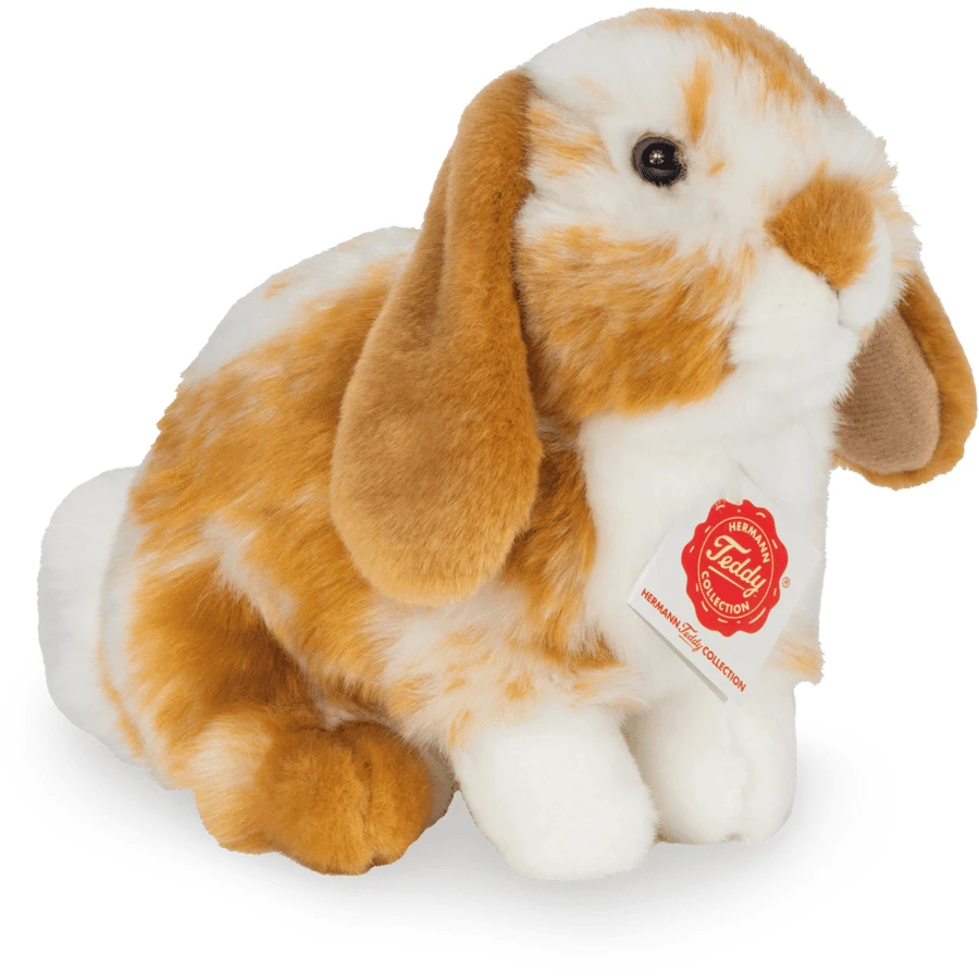 Teddy HERMANN® Peluche Lapin Assis Brun Clair/tacheté Blanc 20 Cm 1 Teddy HERMANN® Peluche Lapin Assis Brun Clair/tacheté Blanc 20 Cm
