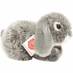 Teddy HERMANN® Peluche Lapin Bélier Gris, 18 Cm