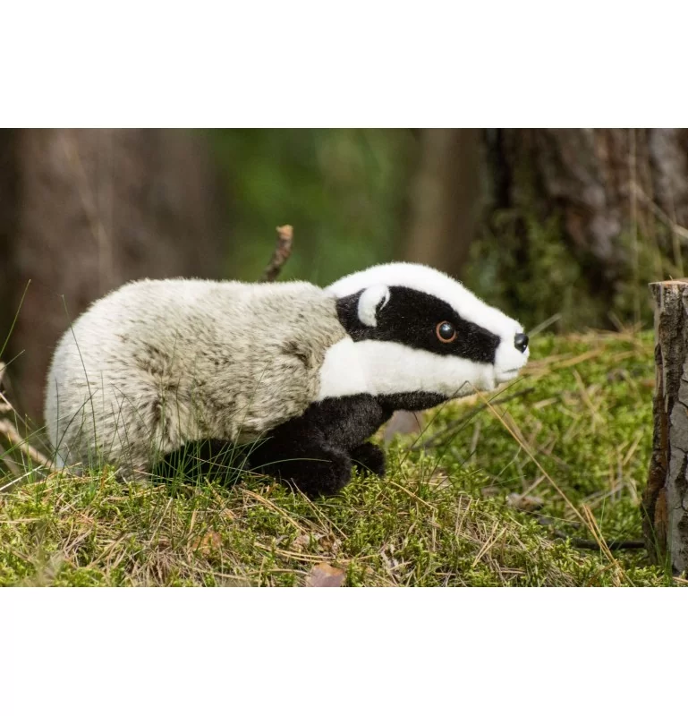 Peluches Rêve Promos Teddy HERMANN -Peluches Rêve Promos Teddy HERMANN peluche blaireau 30 cm 1